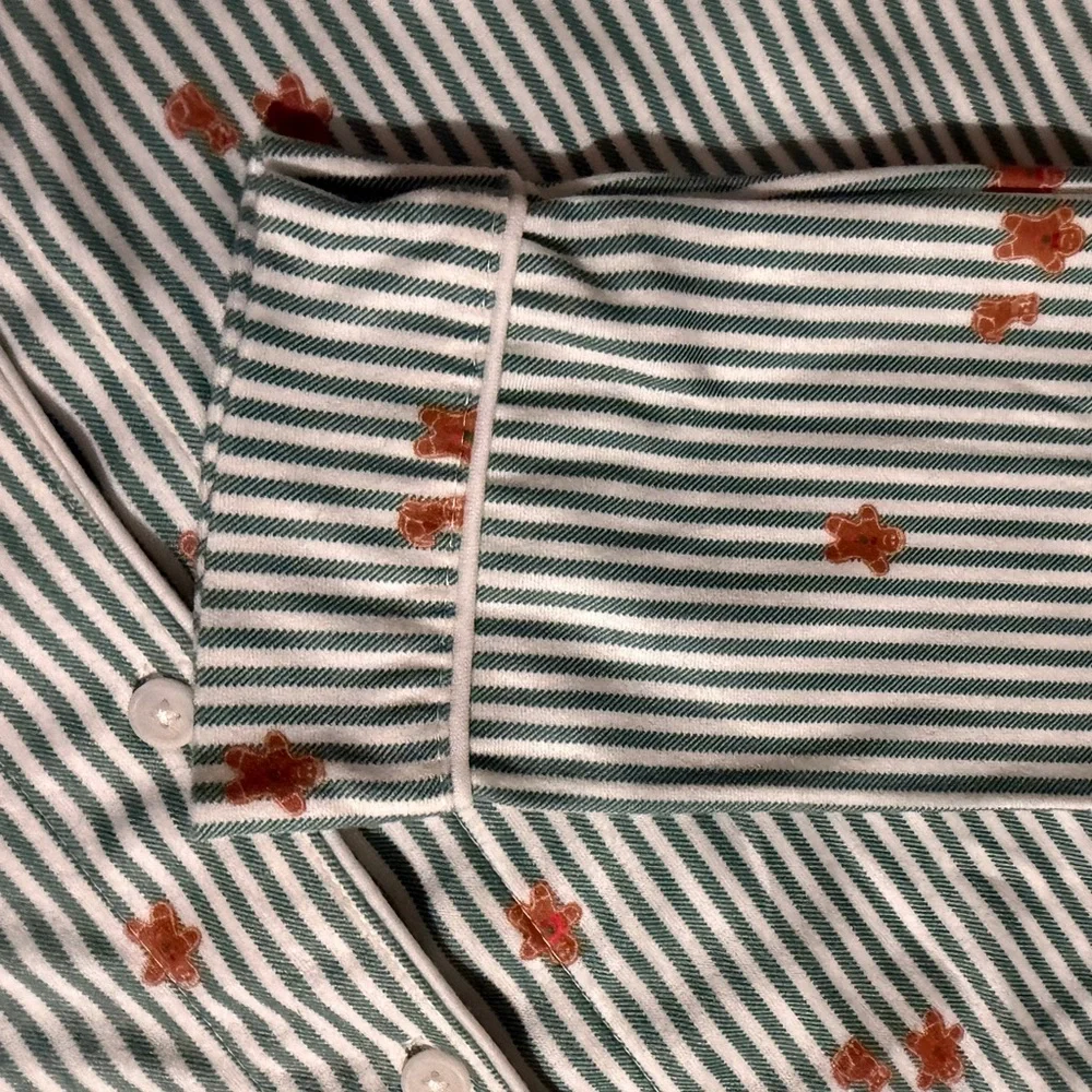 Wondershop‎ Green and White Striped Kids/Boys Pajama Set Size L(10-12)